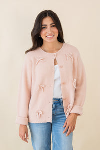 Bow Trim Cardigan