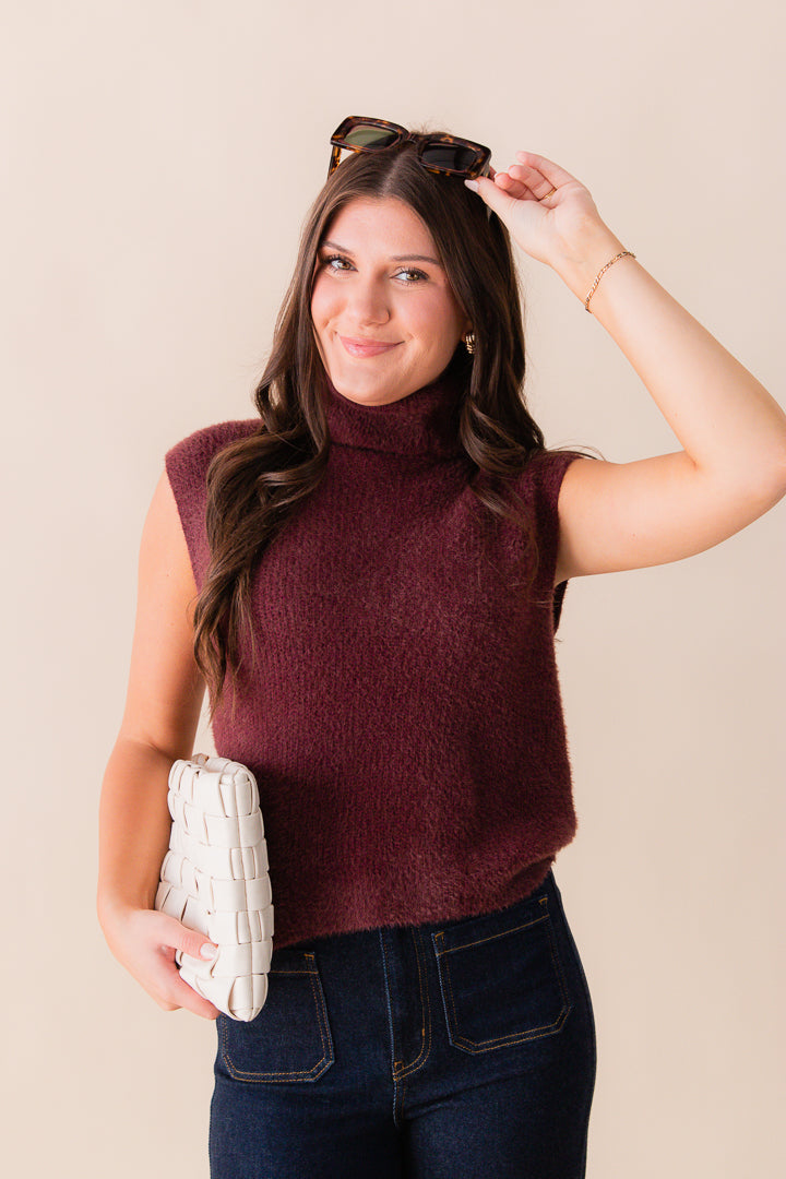 Crosby Fuzzy Turtleneck Sweater