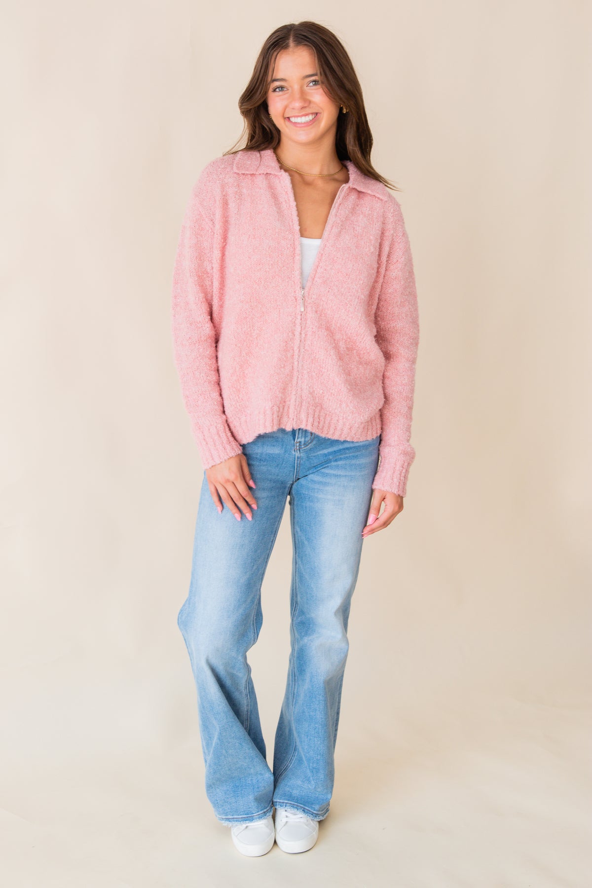 Zoey Zip Up Cardigan