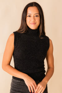 Britt Lurex Ribbed Sweater Tank