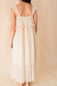 Takes Time Ruffle Trim Maxi Dress