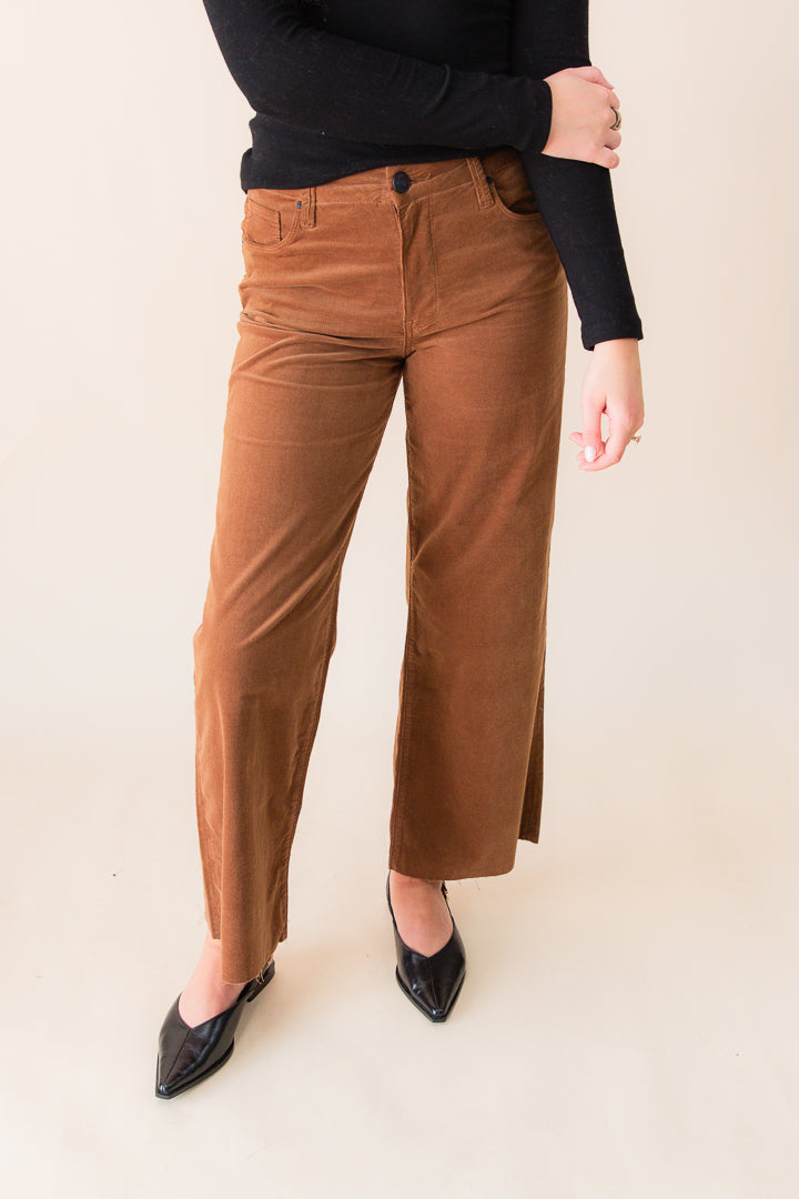 Meg High Rise Fab AB Wider Leg Raw Hem - Long Inseam