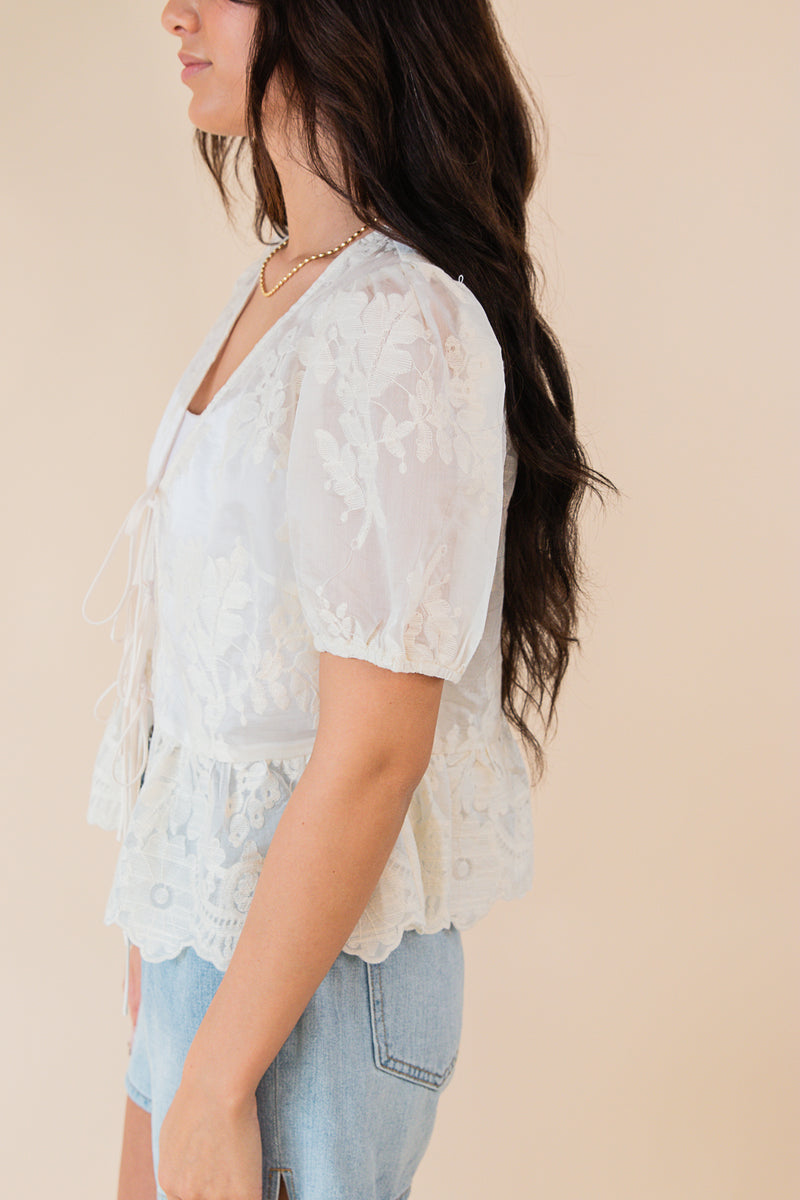 Xena Tie Detail Top