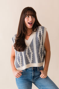 Macy Two Tone Sweater Vest