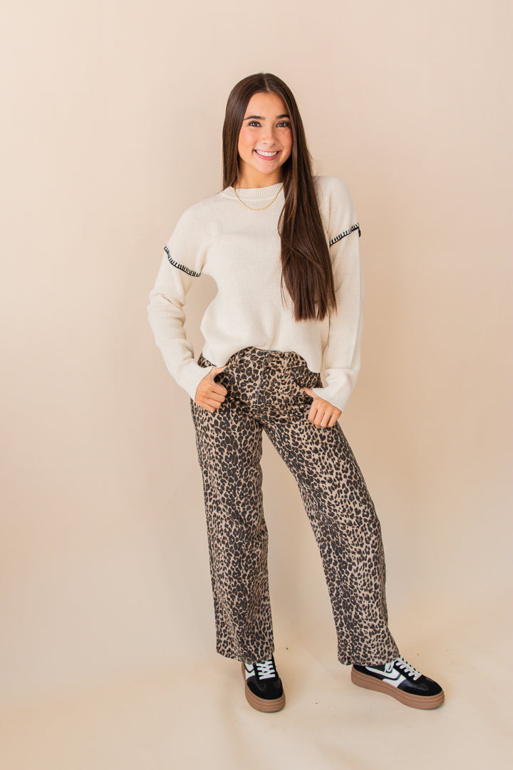 Sutton Whip Stitch Crew Neck