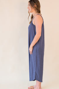 Textured Flared Jumpsuit