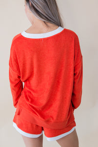 Marx V-Neck Terry Sweatshirt