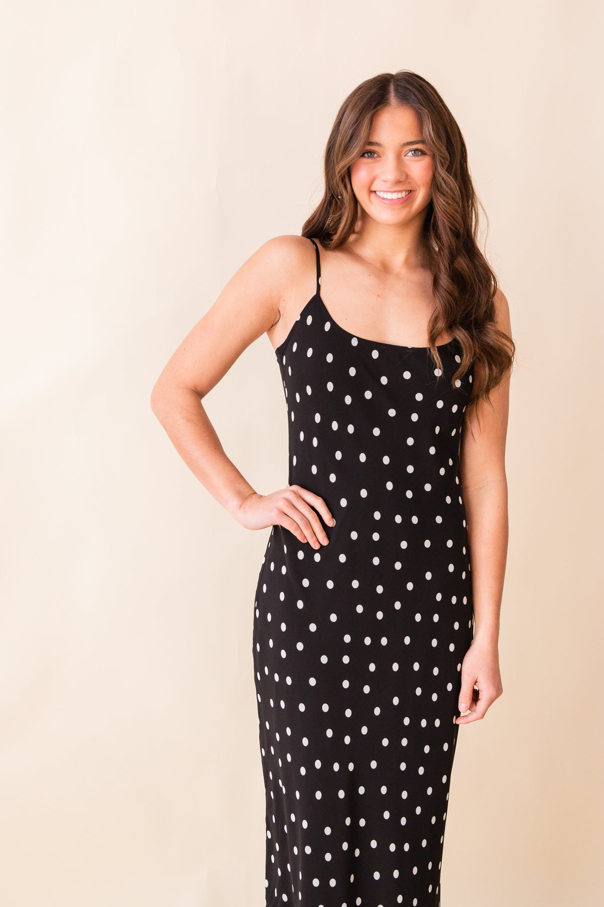 Cecily Polka Dot Slip Dress