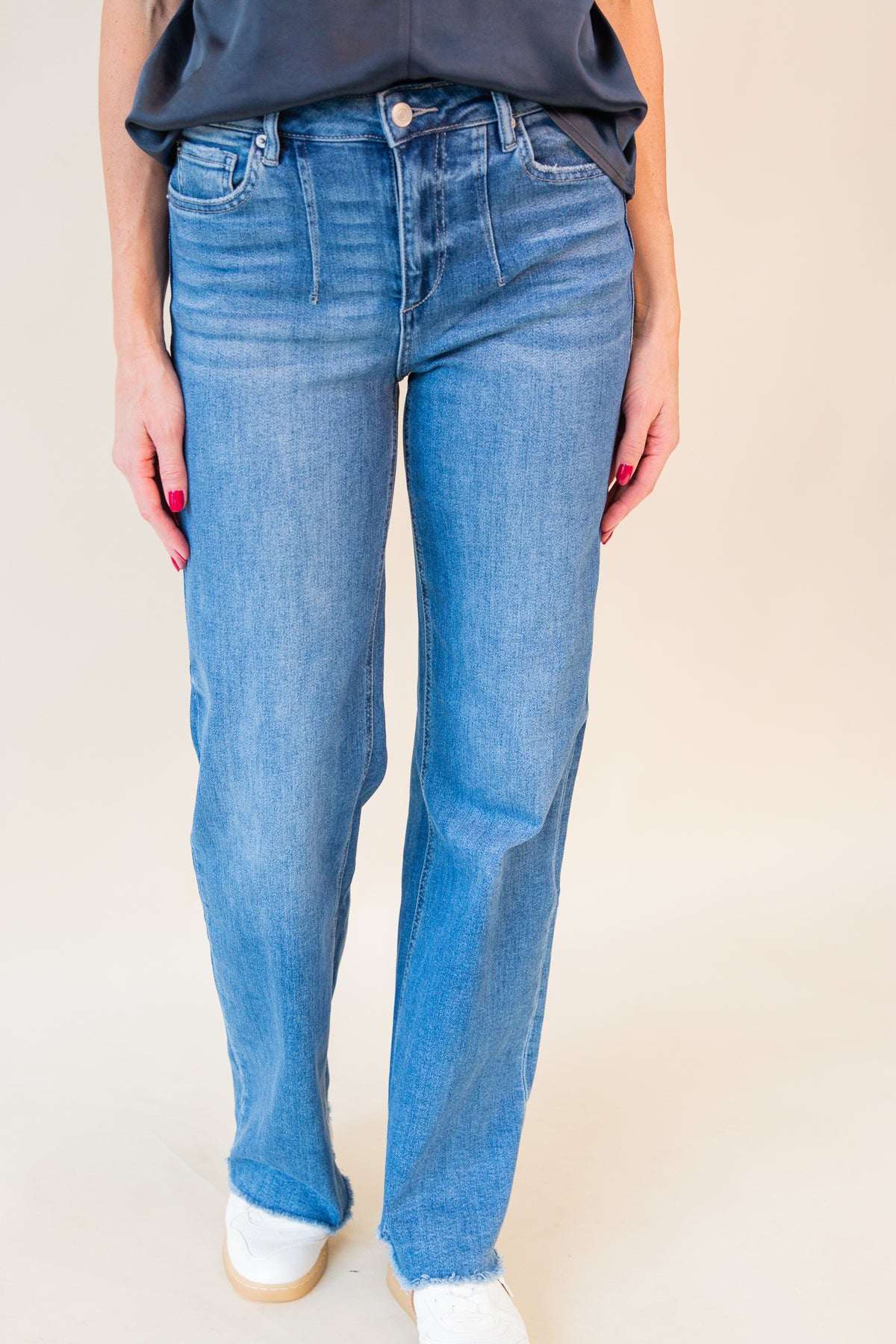 High Rise Wide Leg Jean