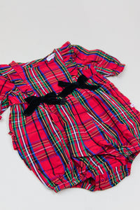 Nicholas Plaid Bubble Romper