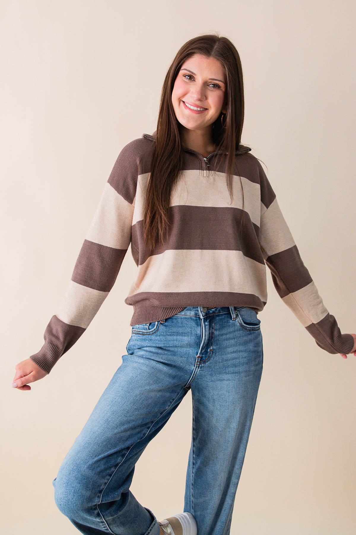 Juno Striped Sweater