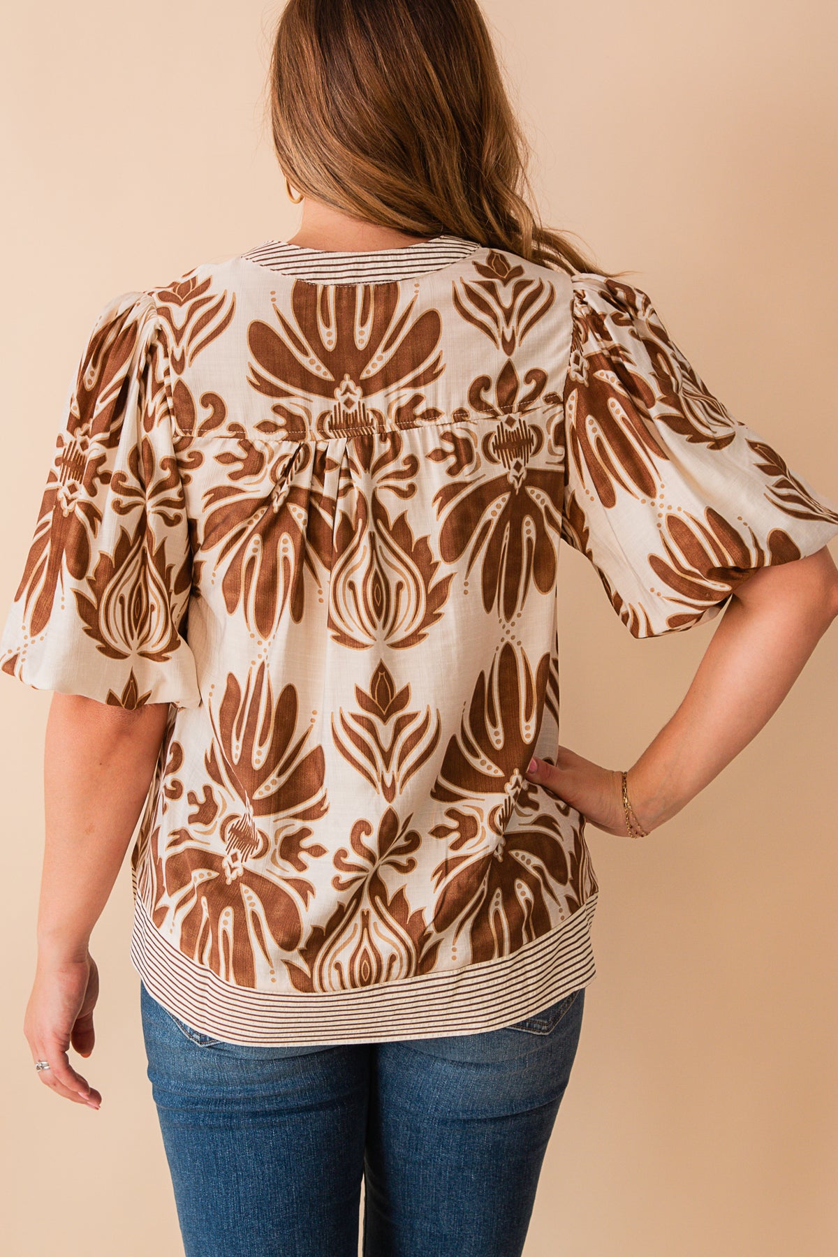 Tashi Bubble Woven Top