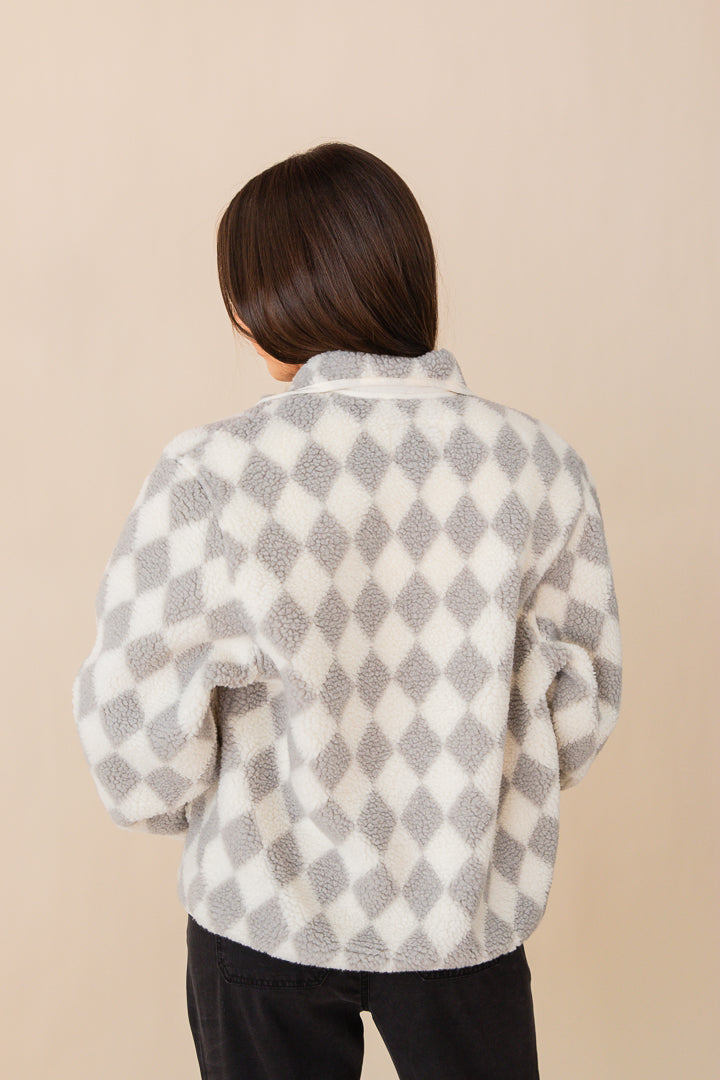 Nina Sherpa Snap Jacket