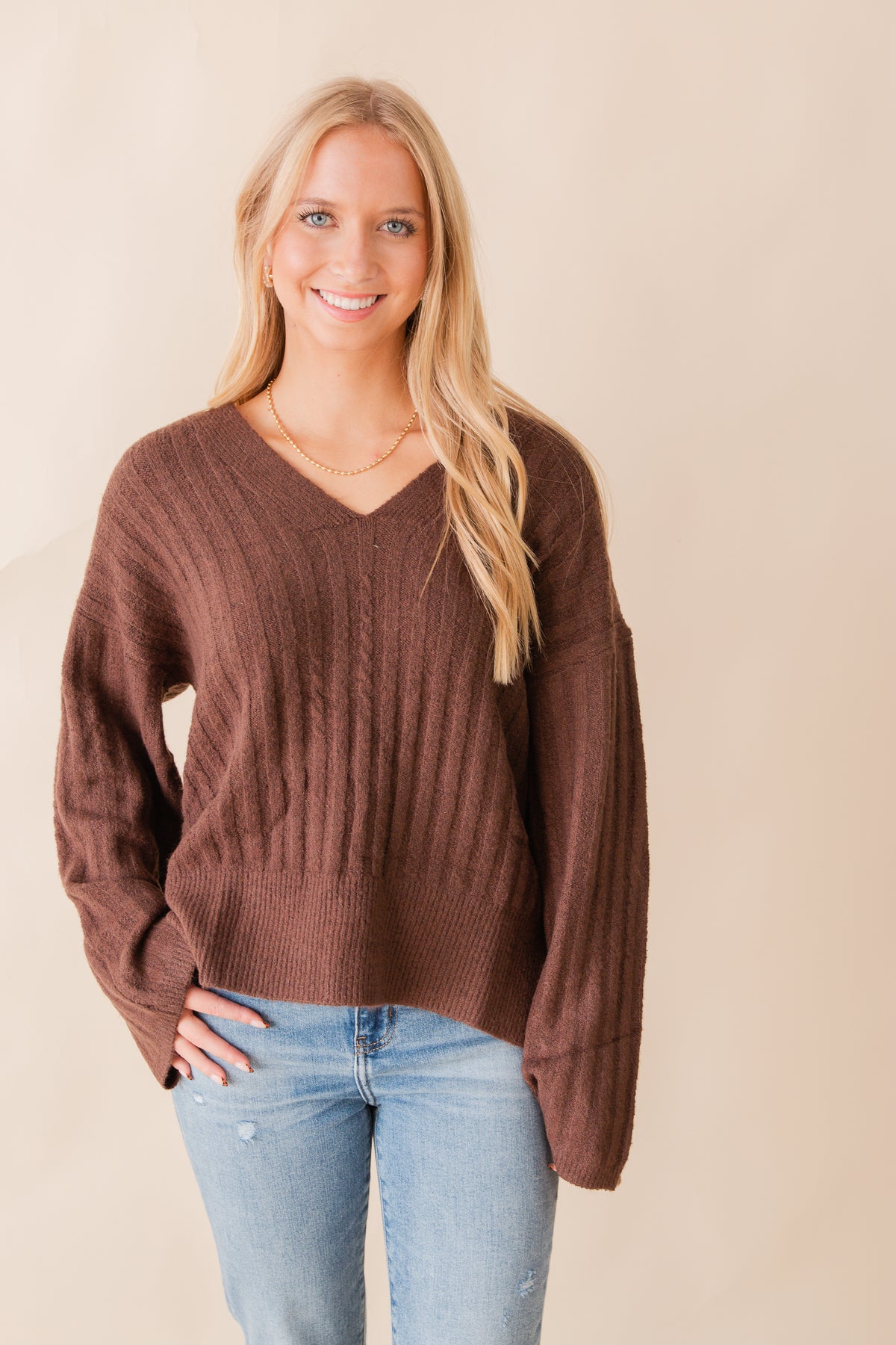 Carli V Neck Pullover