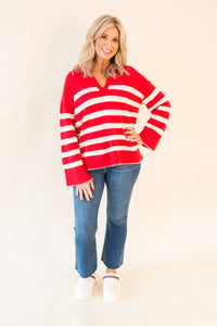 Amalie Striped Pullover