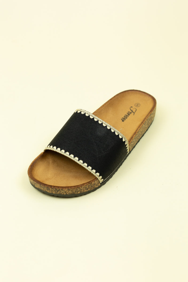 Berk Blanket Stitching Edge Design Upper Sandals