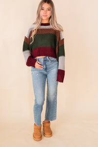 Can't Stay Away Stripe Sweater