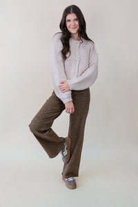 Jj Super High Wide Leg Leopard Jean