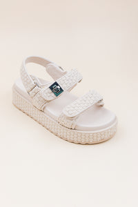 Big Mona Bone Woven Sandal