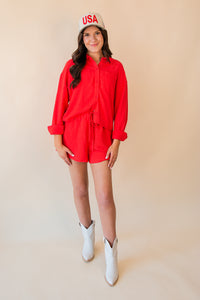 Sugarloaf Loose Button Up Shirt