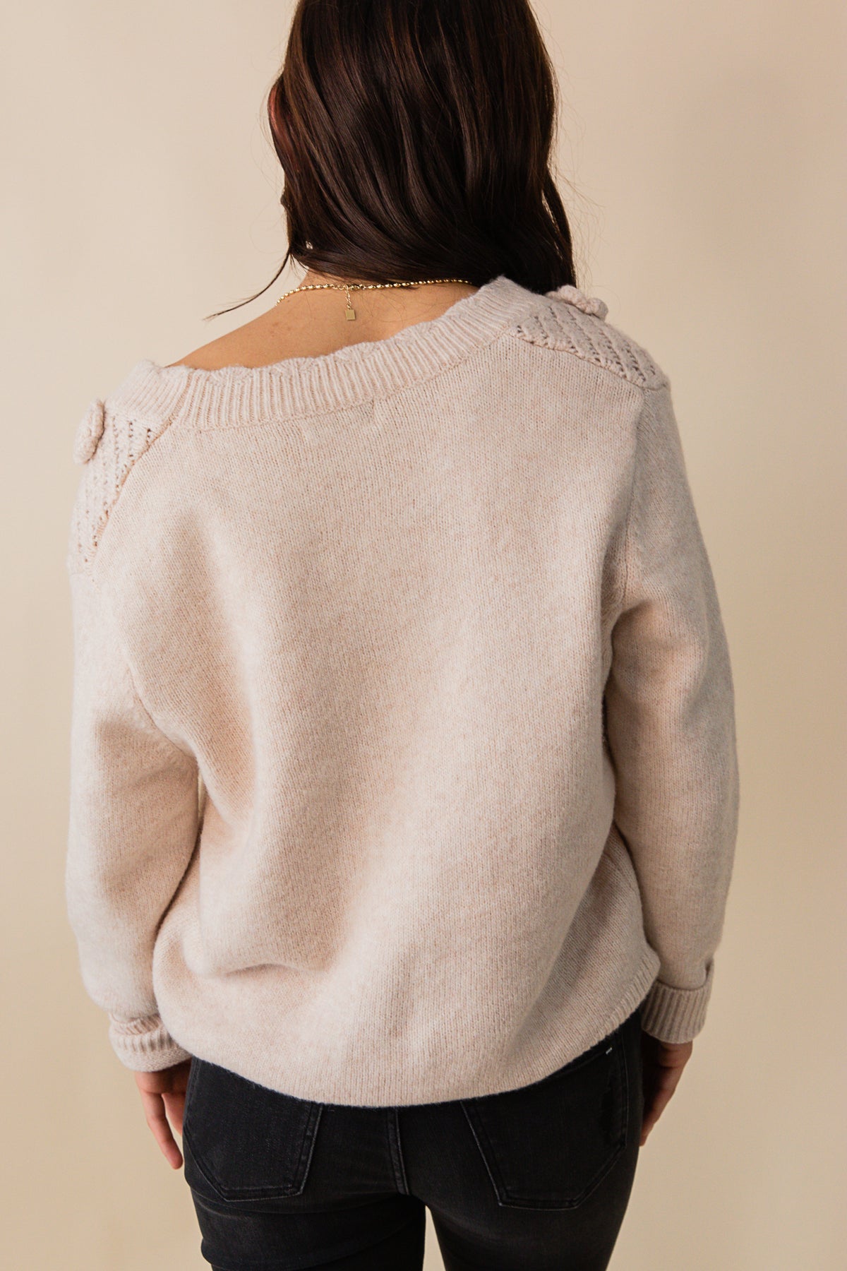 Rosetta Knit Flowers Cardigan