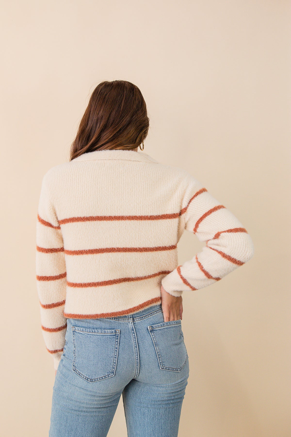 Tova Eyelash Striped Sweater
