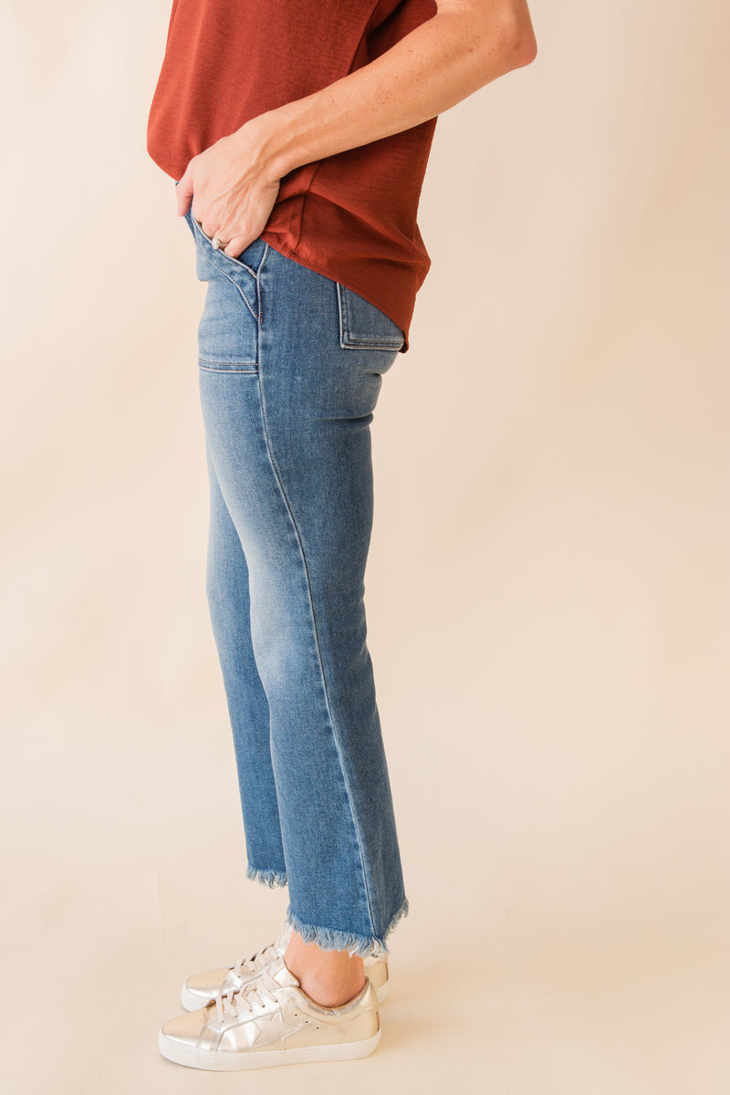 Happi Cargo Cropped Flare Jean