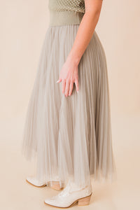 Sharlene Pleated Tulle Skirt