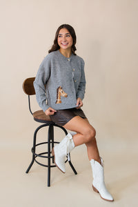 Rita Cardigan w/ Horses