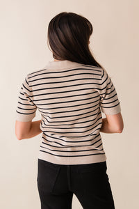 Jennifer Striped Button Down