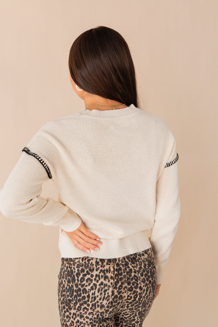 Sutton Whip Stitch Crew Neck