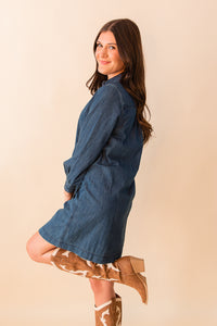 Merle Denim Midi Dress