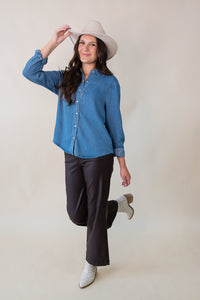 Meg High Rise Fab AB Wide Leg Raw Hem