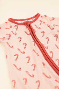 Candy Cane Long Sleeve Zip