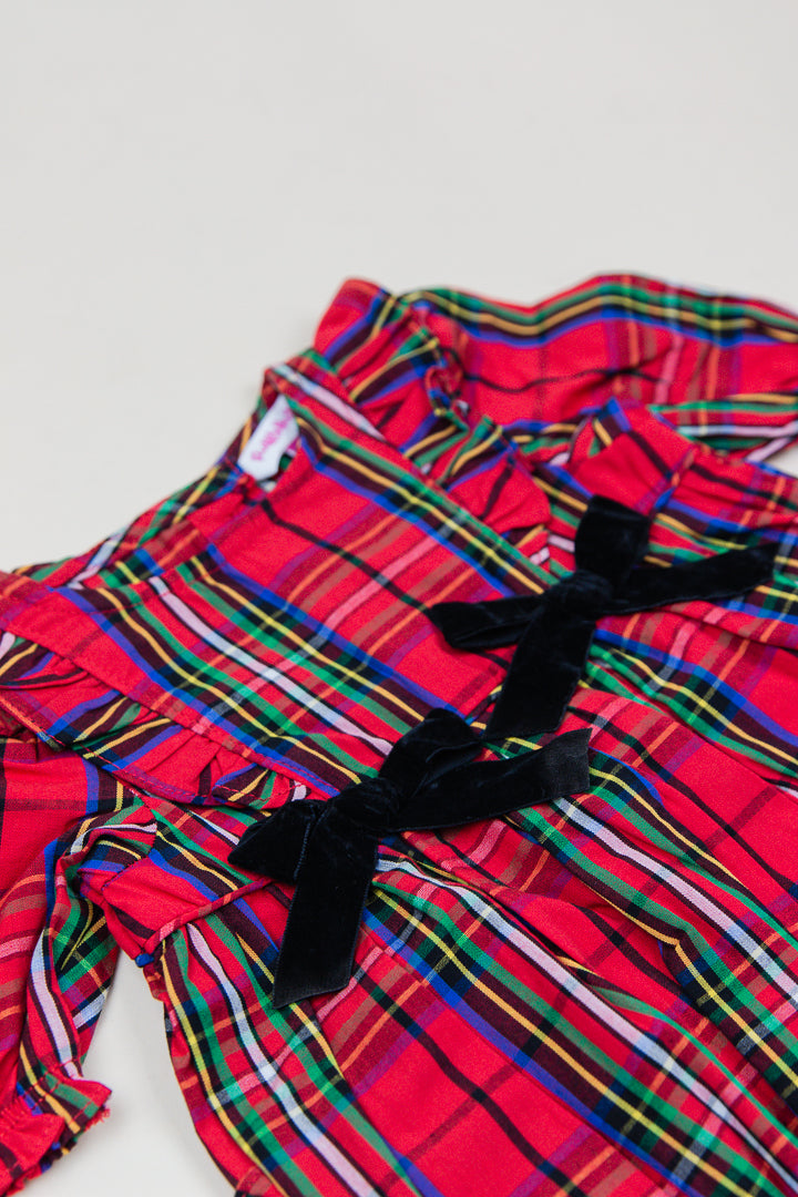 Nicholas Plaid Bubble Romper