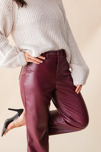 Night Vision Faux Leather Pants