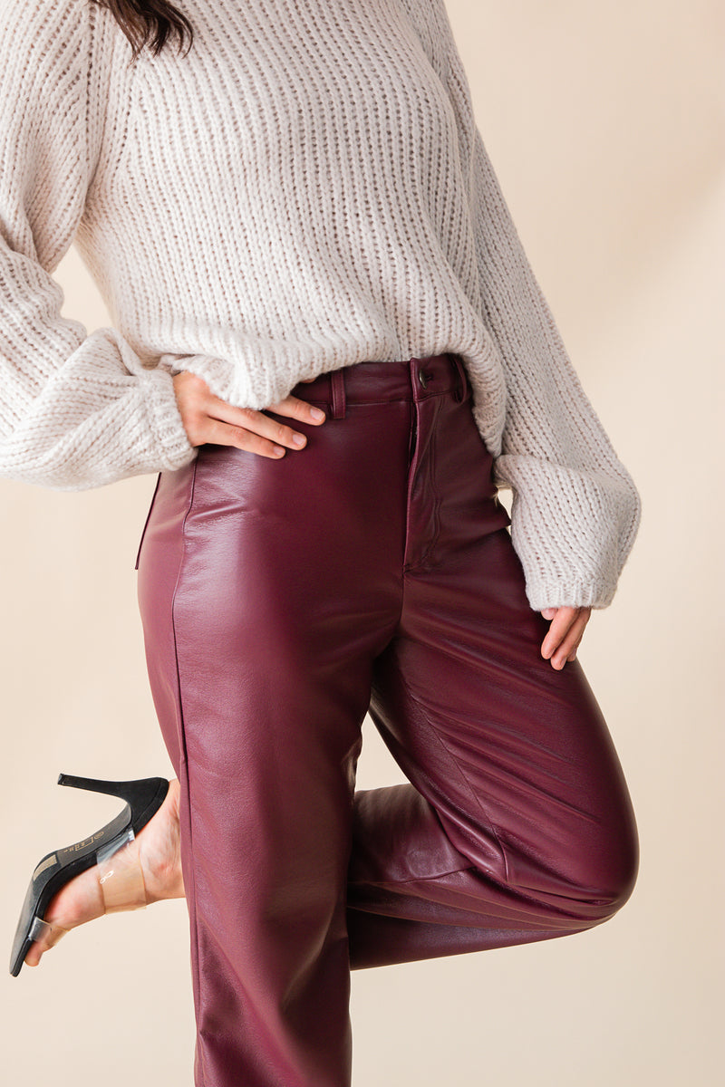 Night Vision Faux Leather Pants