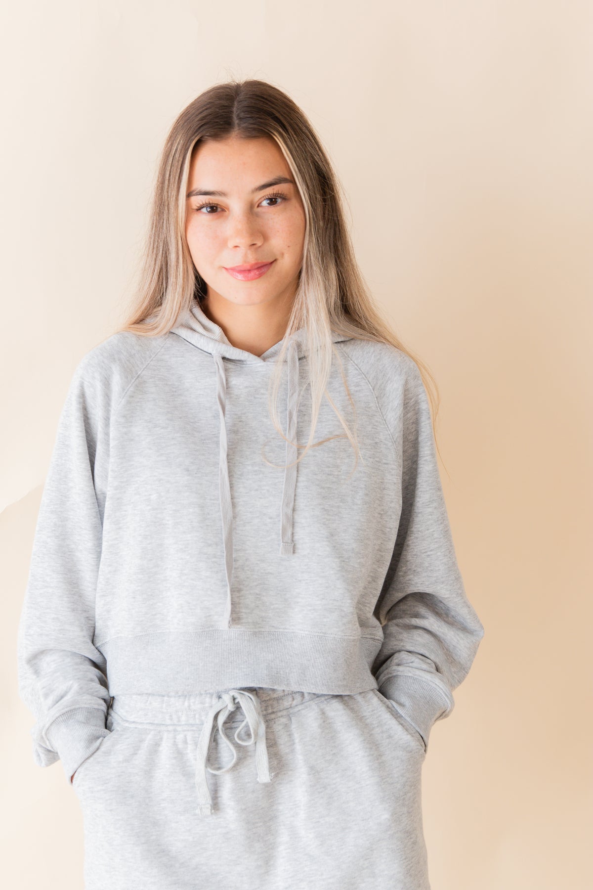 Lou Lou French Terry Cropped Hoodie