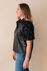 Novie Collar Top