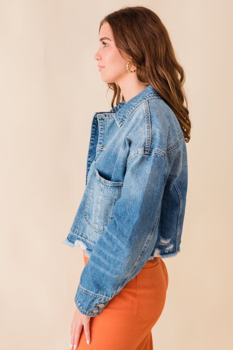 Evianna Long Sleeve Denim Jacket