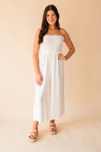 So Cal Smocked Bodice Jumpsuit