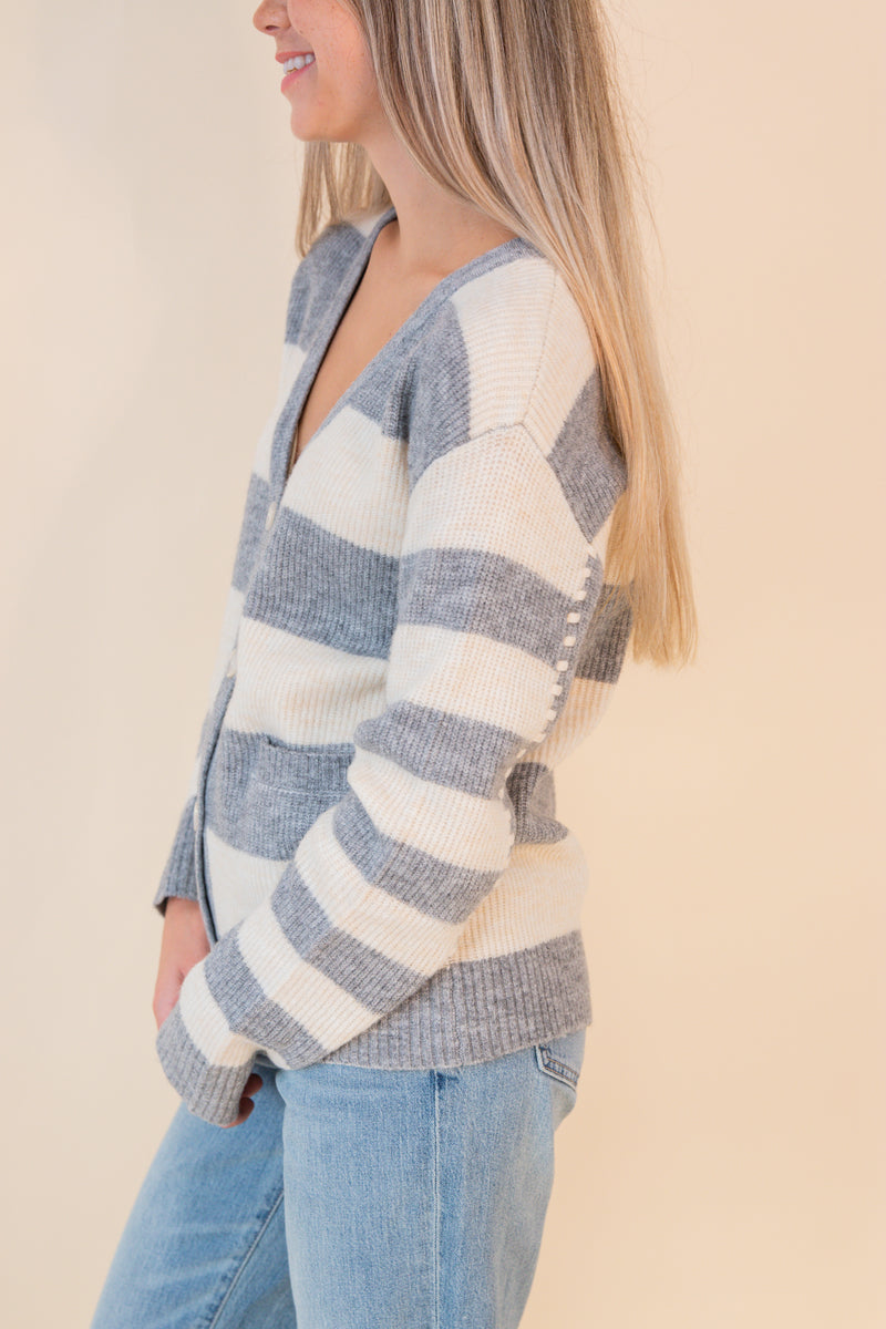 Ansley Striped Cardigan