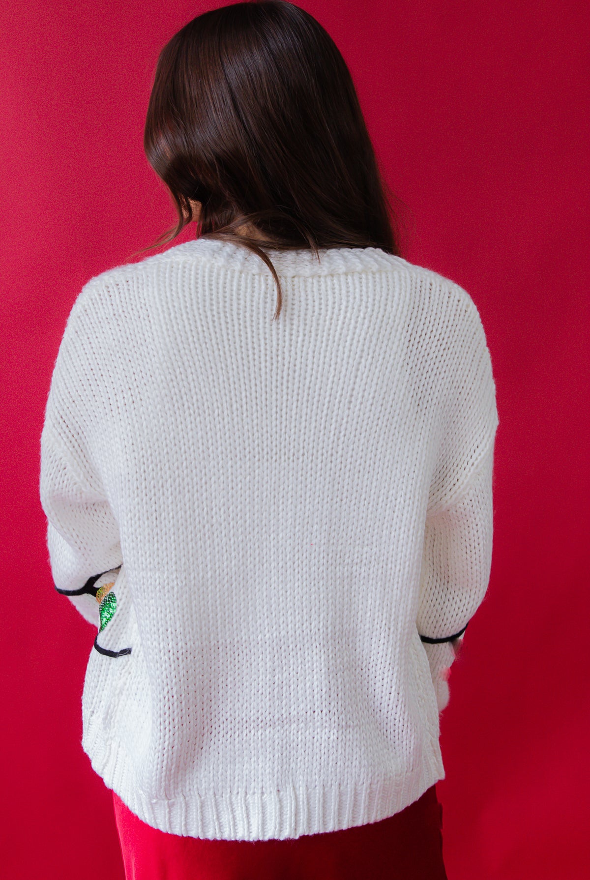 Christmas Sequin Light Cardigan