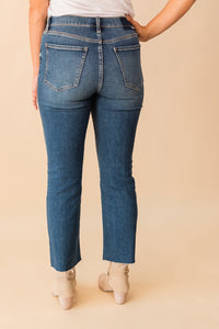 Shy Girl High Rise Crop Flare Jean