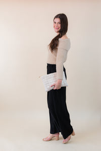 Lena Box Pleat Wide Leg Trouser