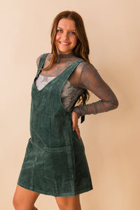 Pinafore Corduroy Dress