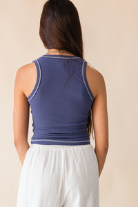 Lottie Contrast Stitch Tank