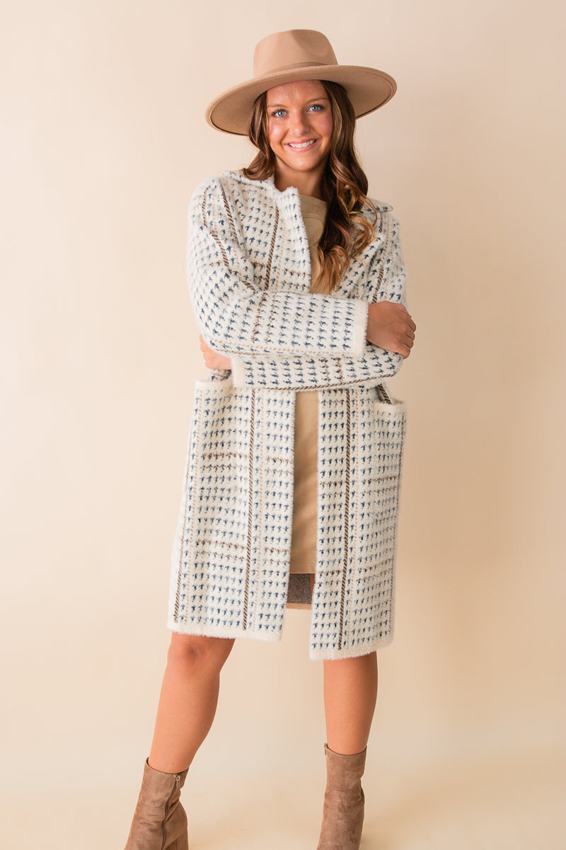 Marceau Houndstooth Coat