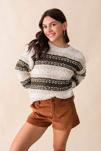 Loosen Up Striped Sweater