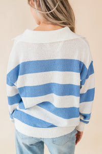 Lightweight Striped Sweater Top